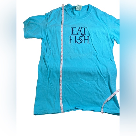 Comfort Colors T-shirt, turquoise size small - Picture 6 of 6